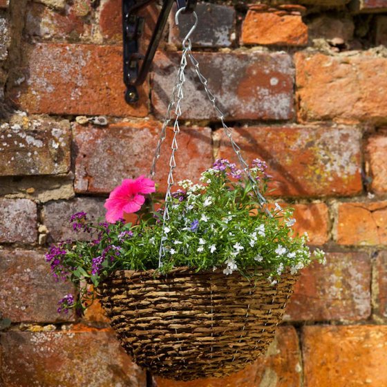 12 Inch Country Rattan Hanging Basket - Image 2
