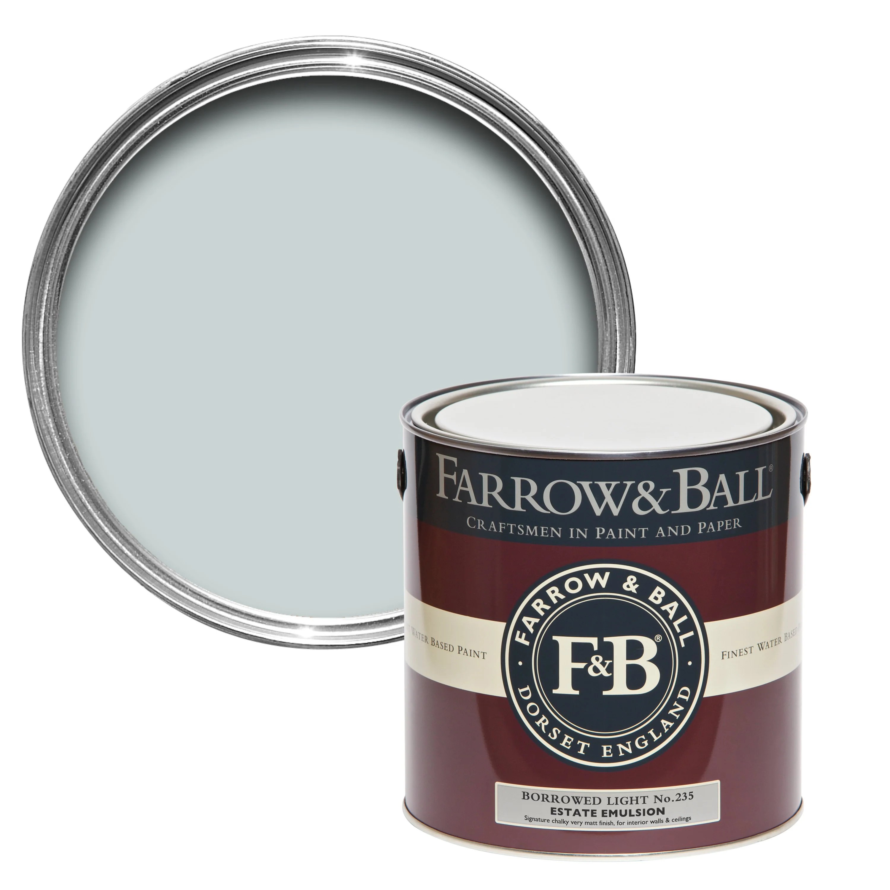 Farrow & Ball 2.5L Estate Eggshell Borrowed Light No.235