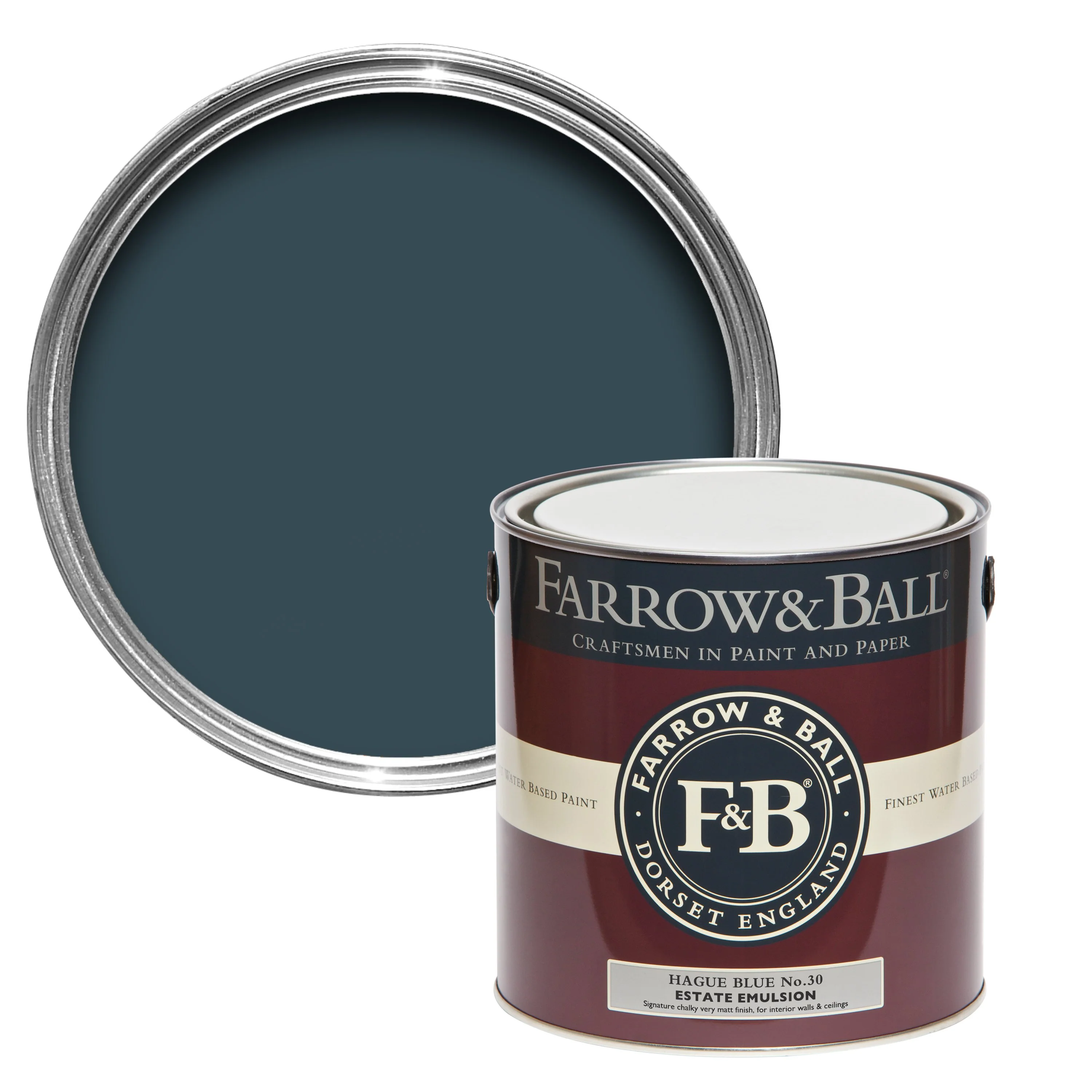 Farrow & Ball 2.5L Estate Eggshell Hague Blue No.30