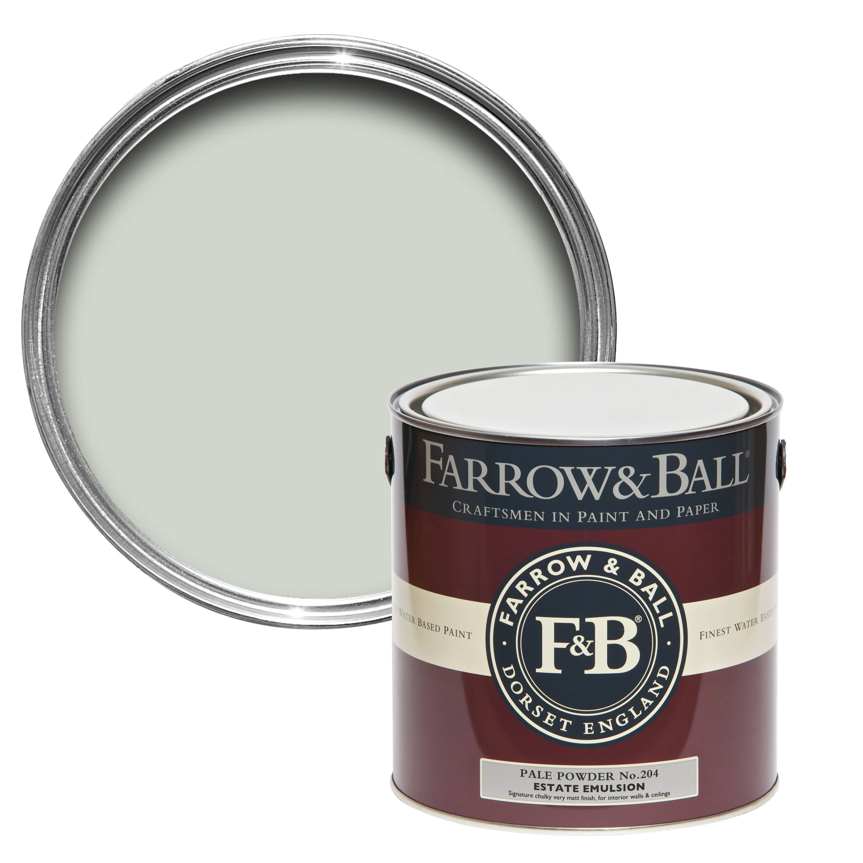 Farrow & Ball 2.5L Estate Eggshell Pale Powder No.204