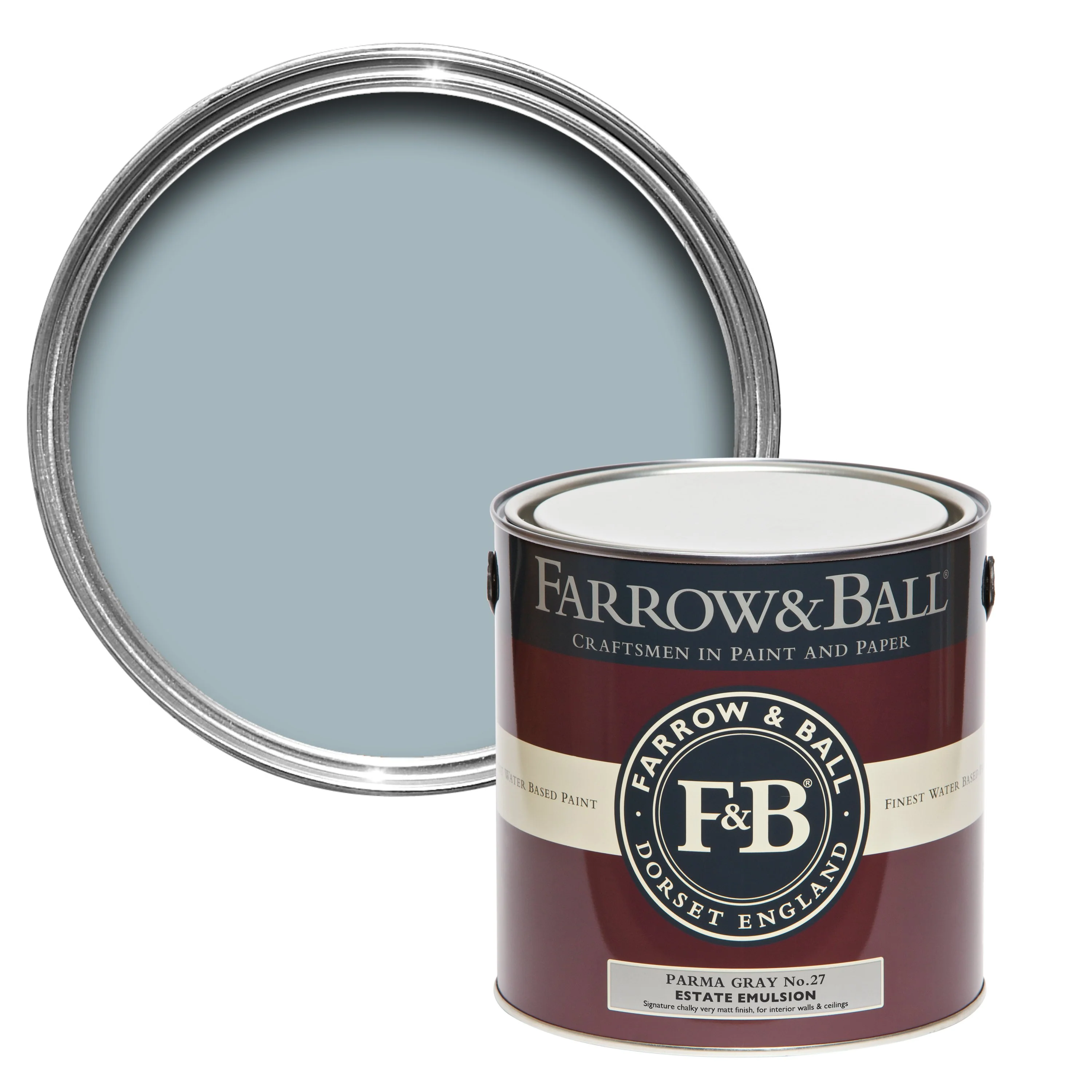 Farrow & Ball 2.5L Estate Eggshell Parma Gray No.27