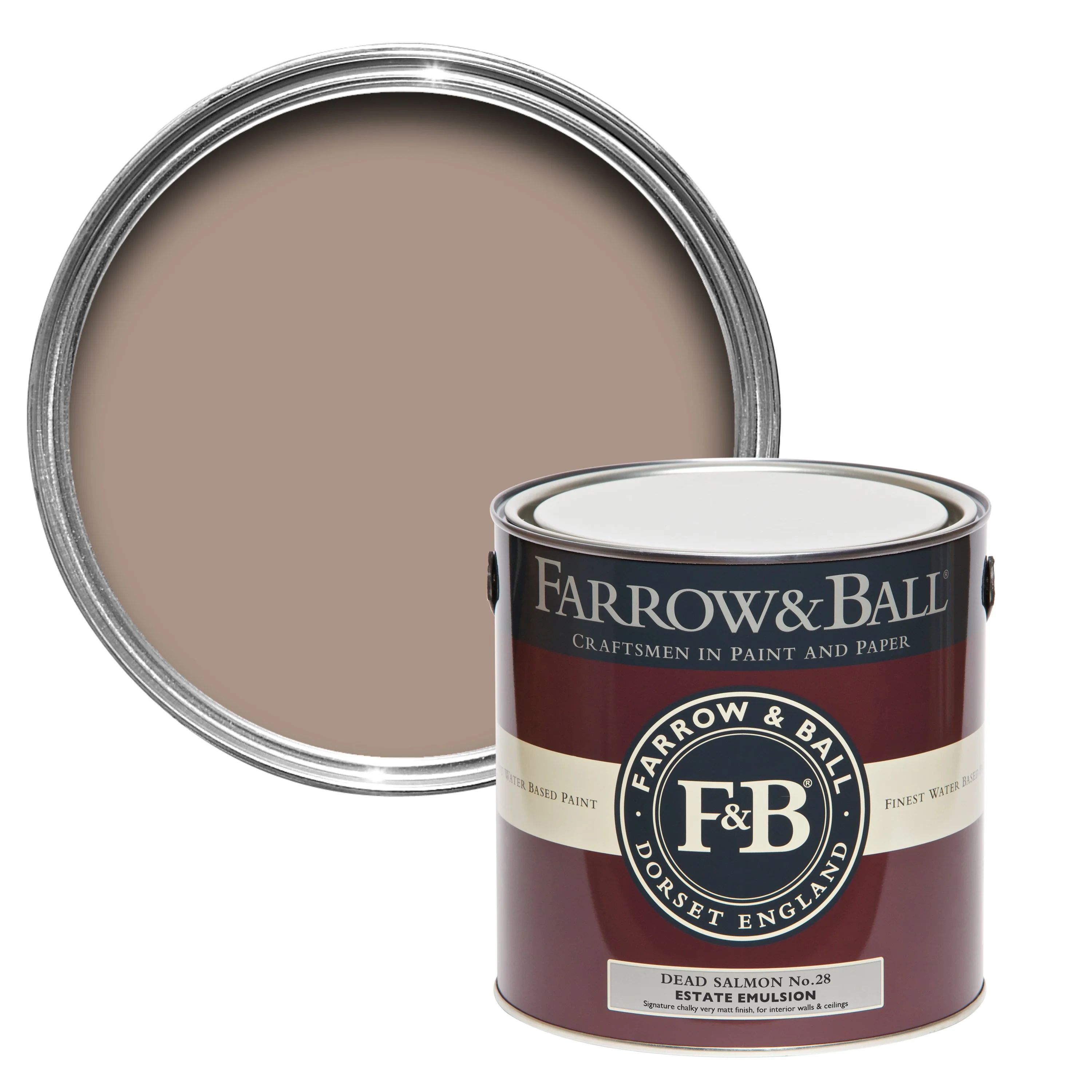Farrow & Ball 2.5L Exterior Eggshell Dead Salmon No.28