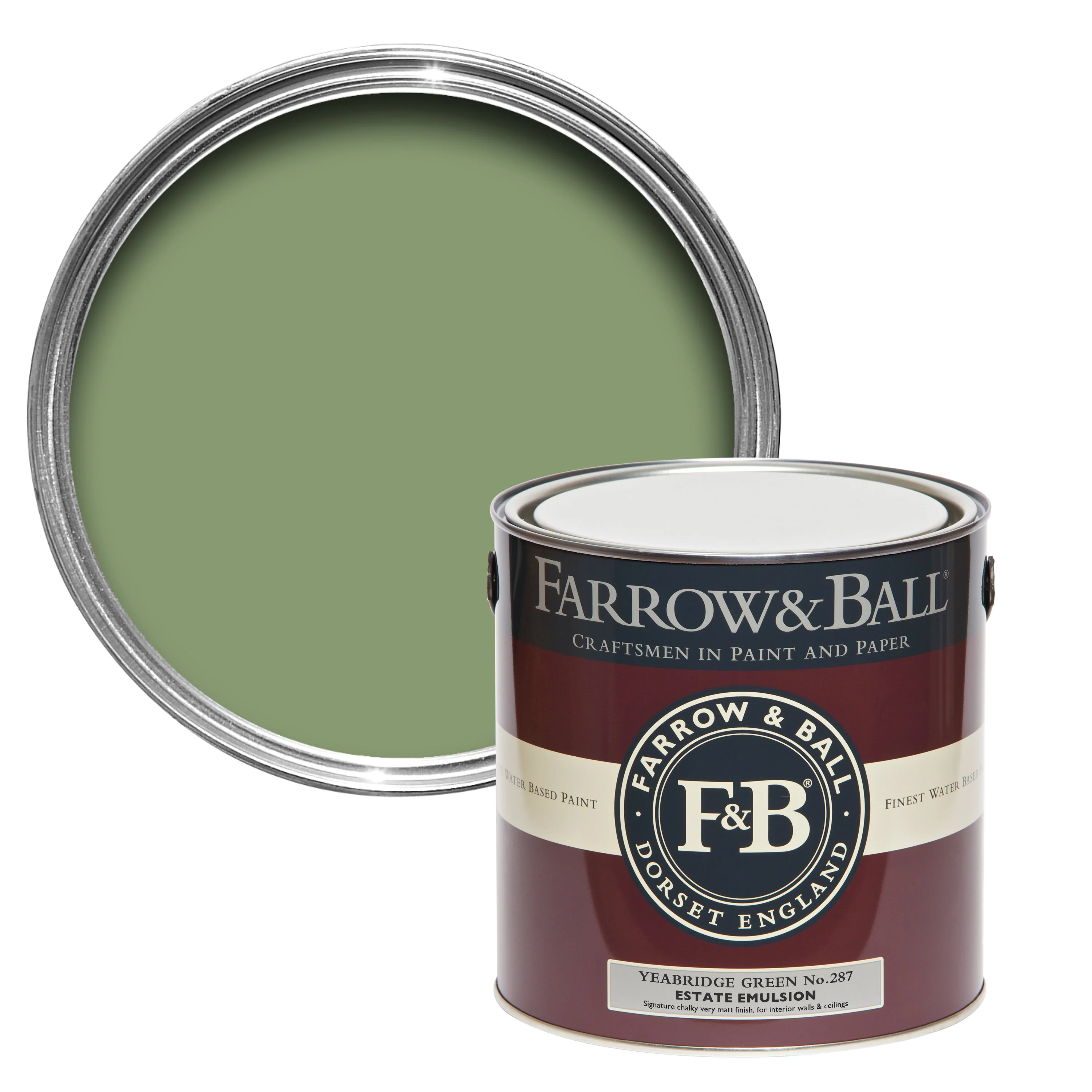 Farrow & Ball 2.5L Full Gloss Yeabridge Green No.287