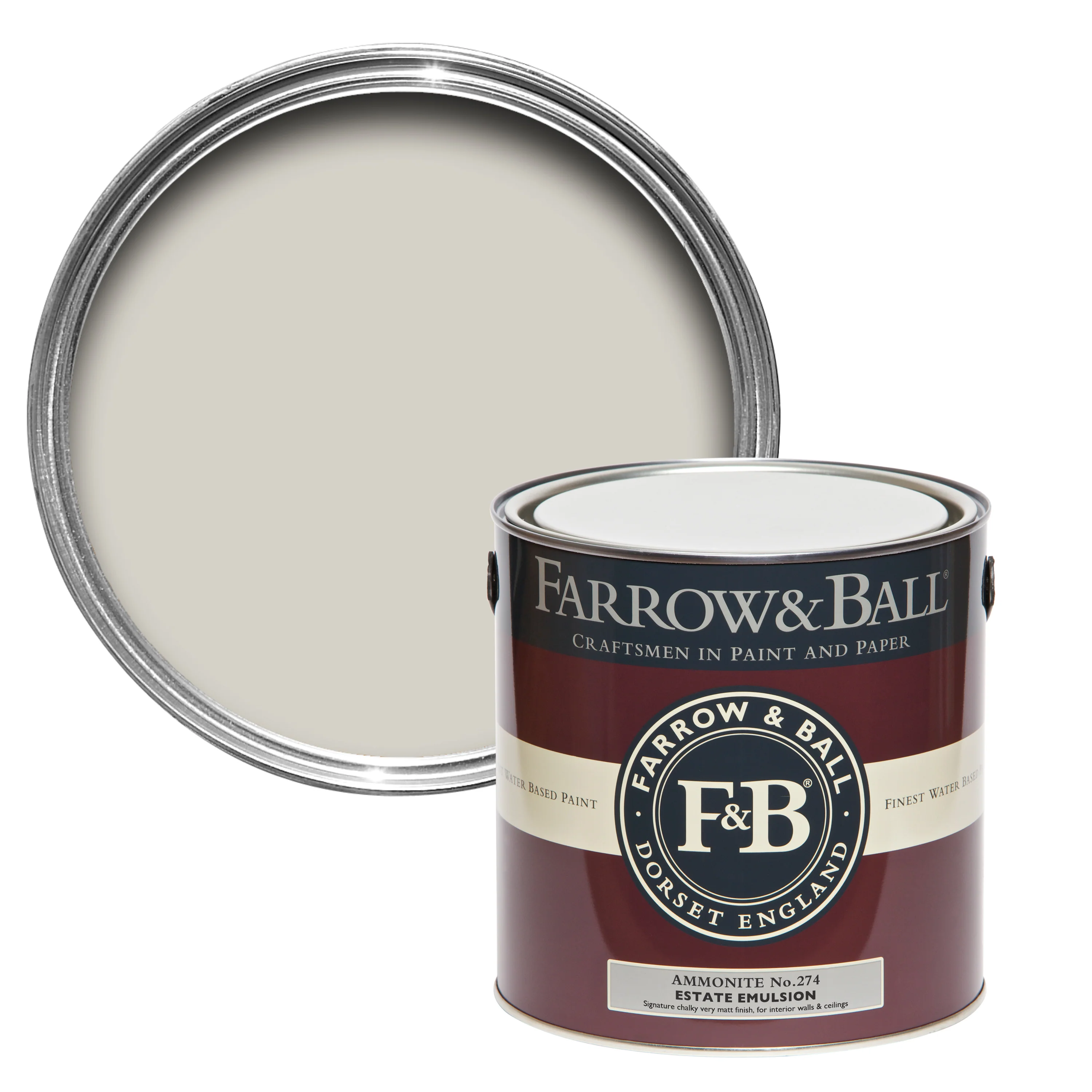 Farrow & Ball 2.5L Modern Emulsion Ammonite No.274