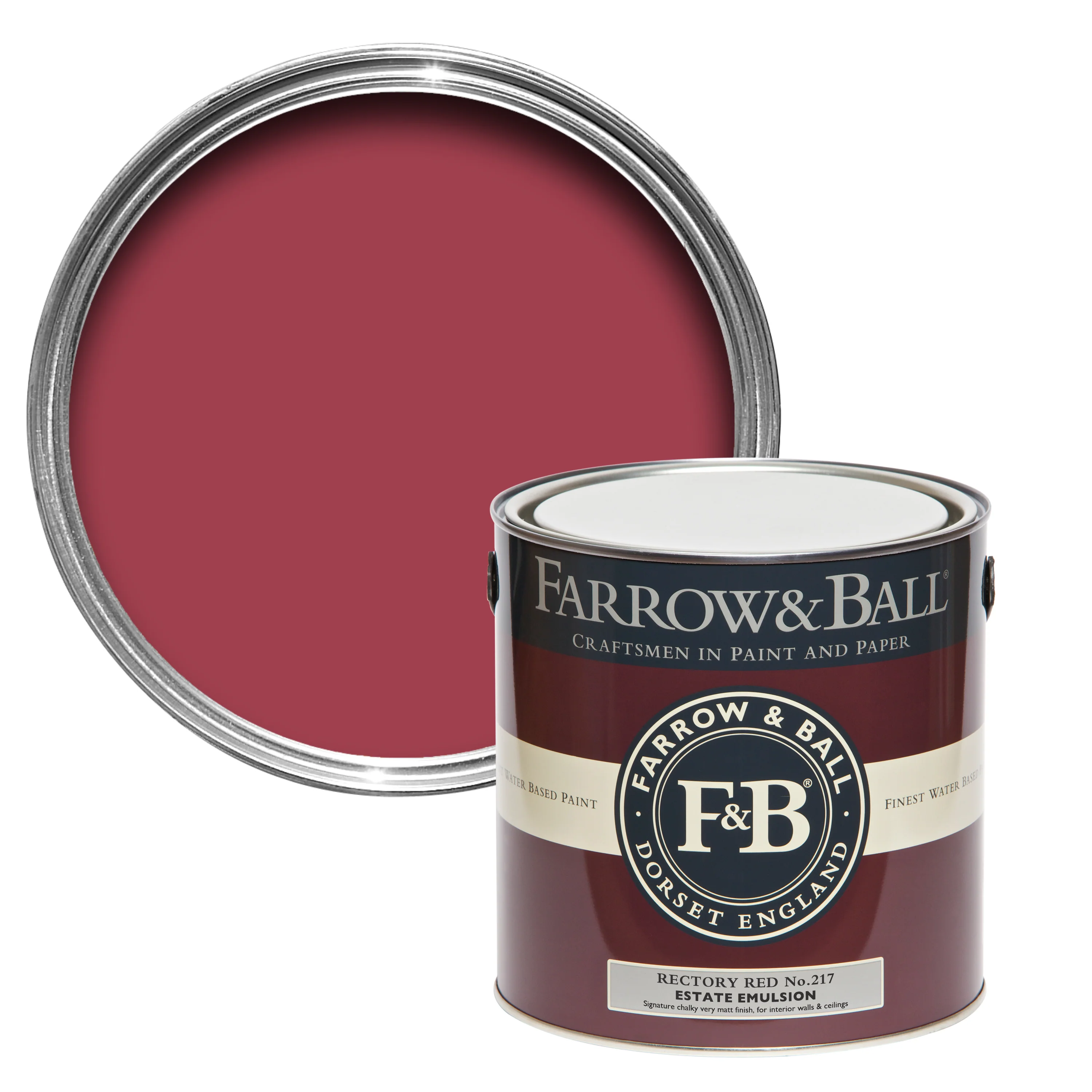 Farrow & Ball 2.5L Modern Emulsion Rectory Red No.217