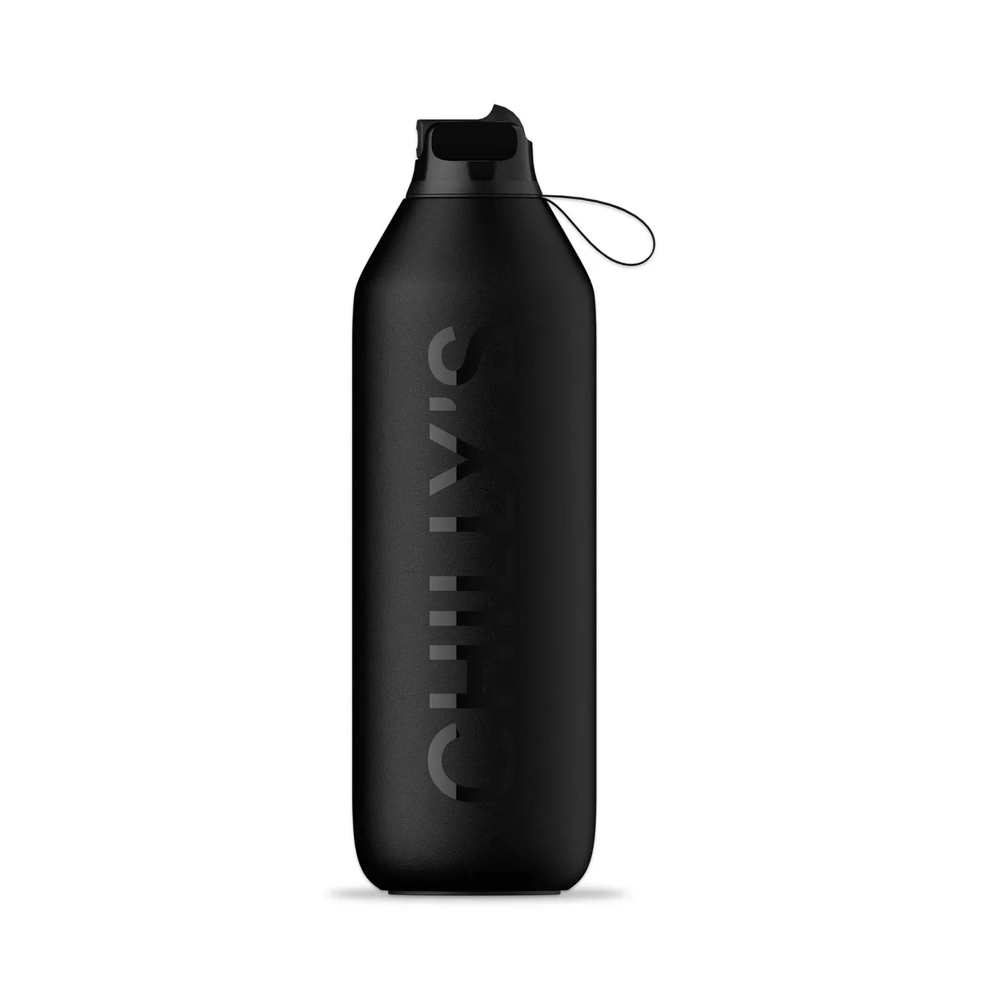 Chilly's Series 2 Insulated Flip Sports Bottle - Abyss Black 500ml