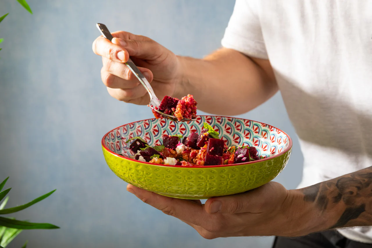 Mikasa Geometric Line Pasta Bowl - Image 4
