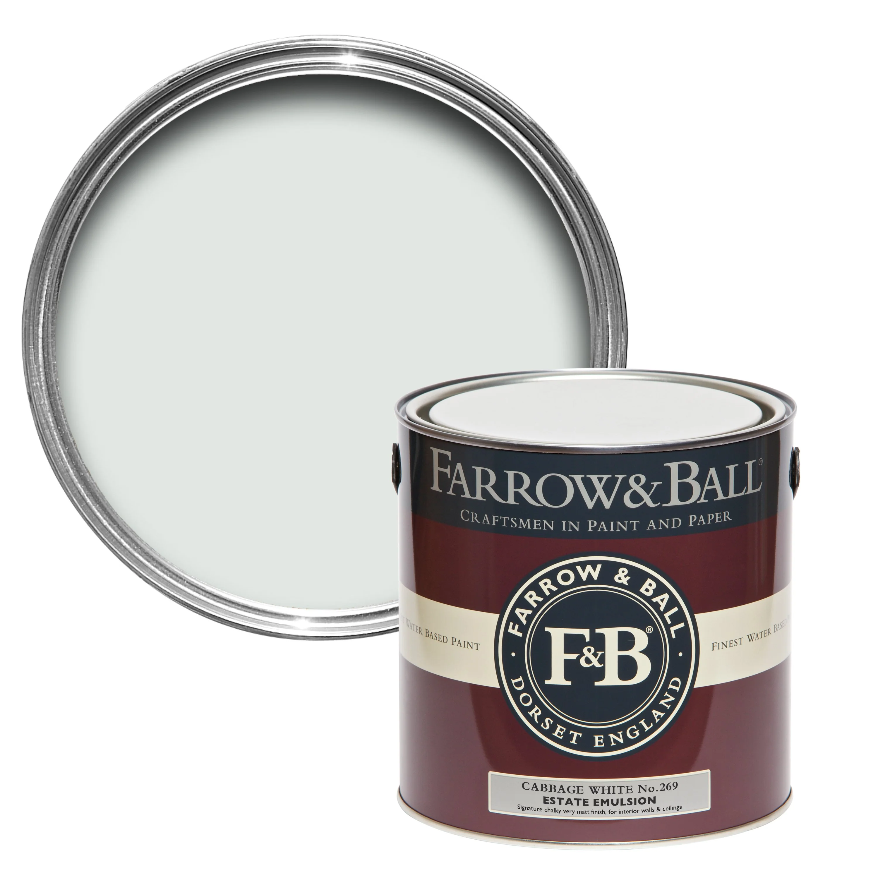 Farrow & Ball 5L Estate Eggshell Cabbage White No.269
