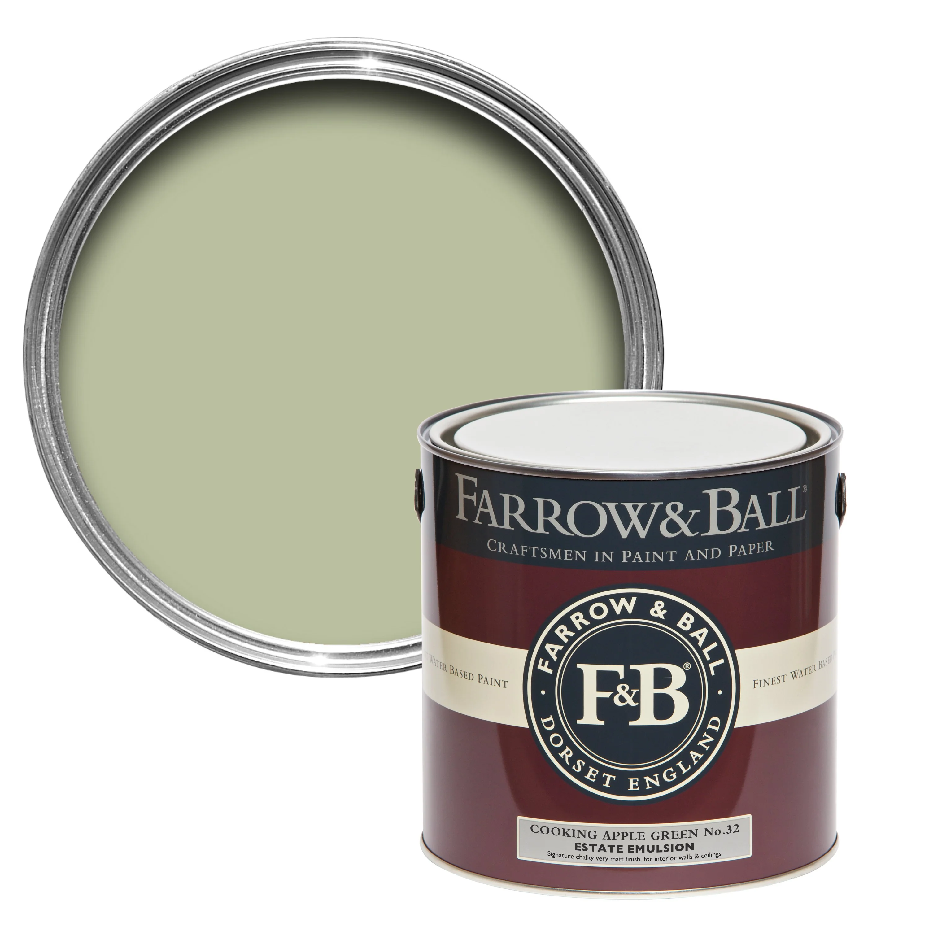 Farrow & Ball 5L Estate Eggshell Cooking Apple Green No.32