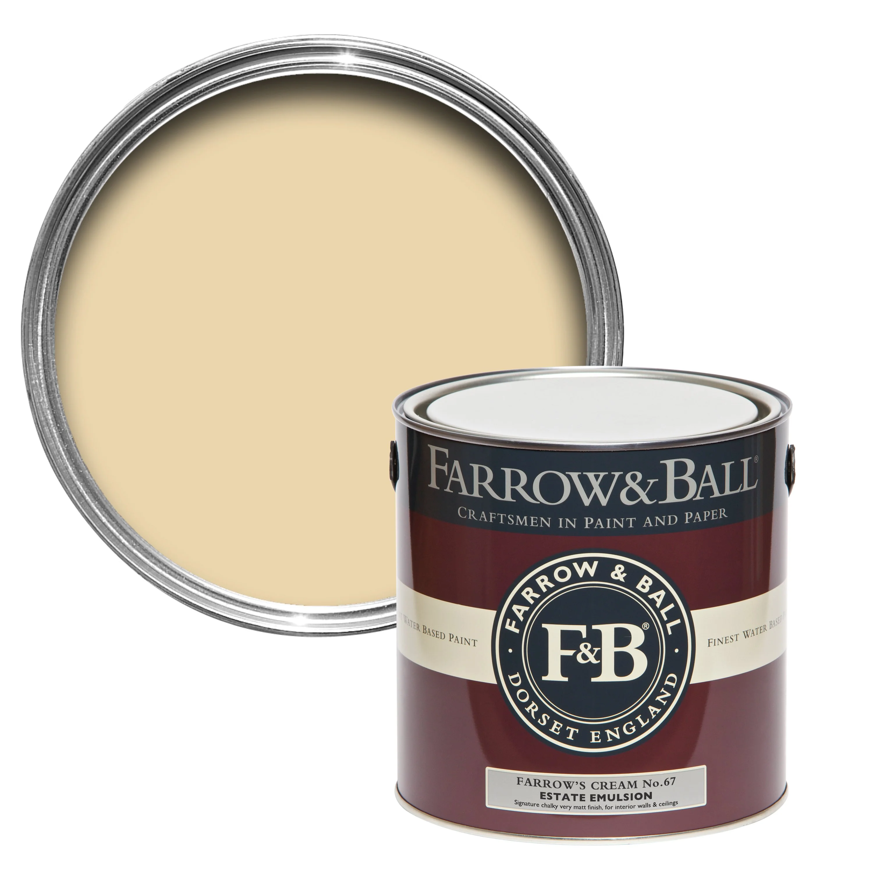 Farrow & Ball 5L Estate Eggshell Farrows Cream No.67