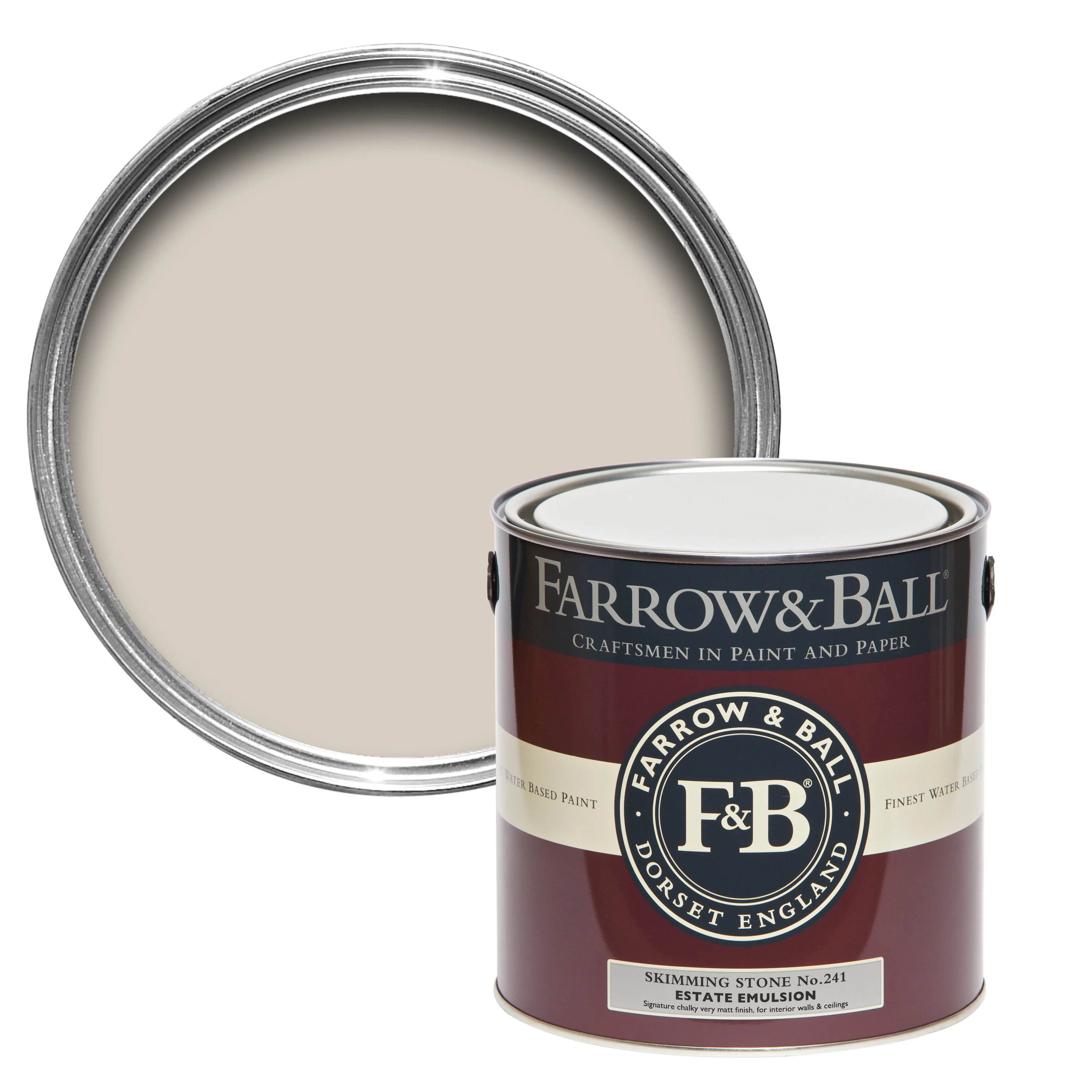 Farrow & Ball 5L Estate Eggshell Skimming Stone No.241