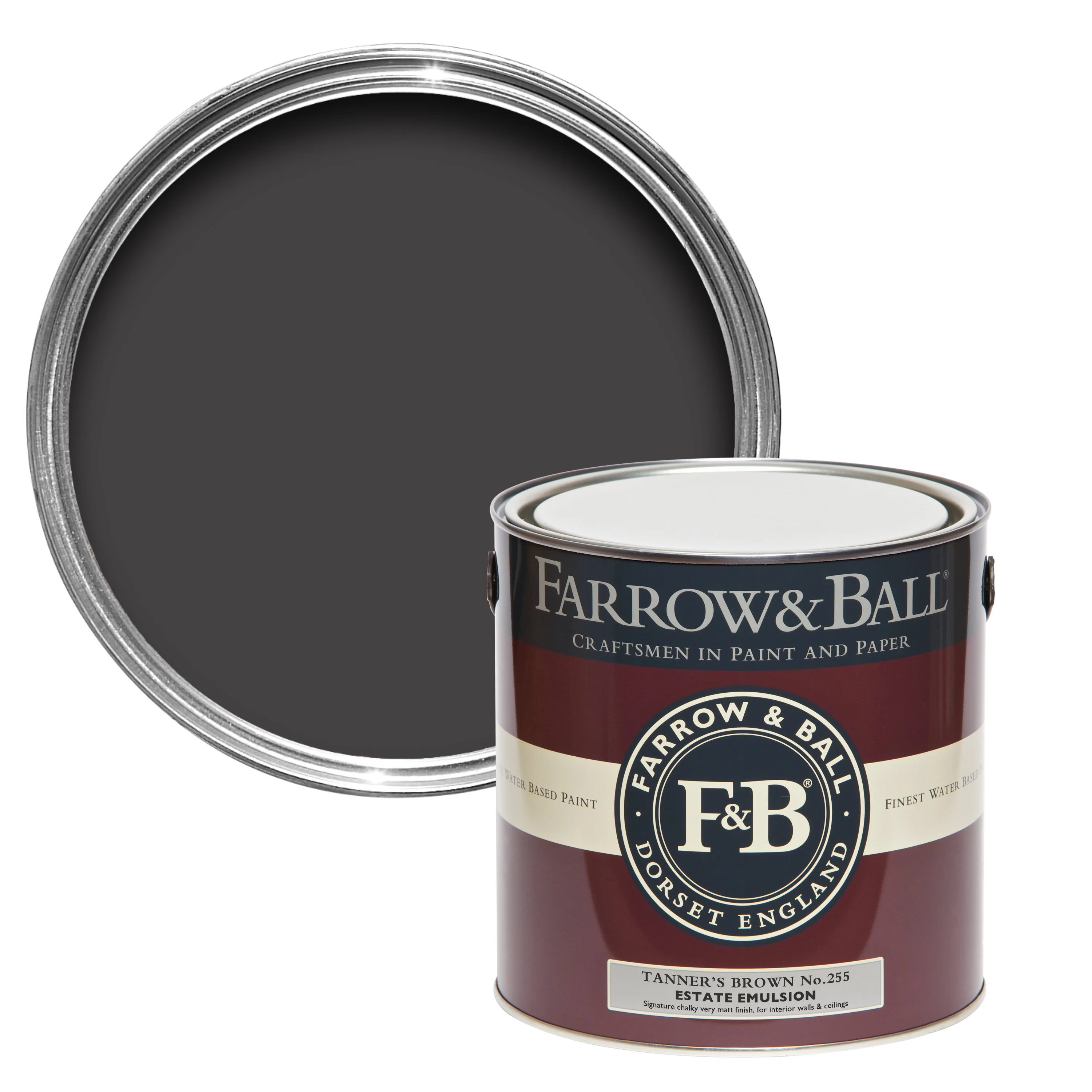 Farrow & Ball 5L Estate Eggshell Tanners Brown No.255
