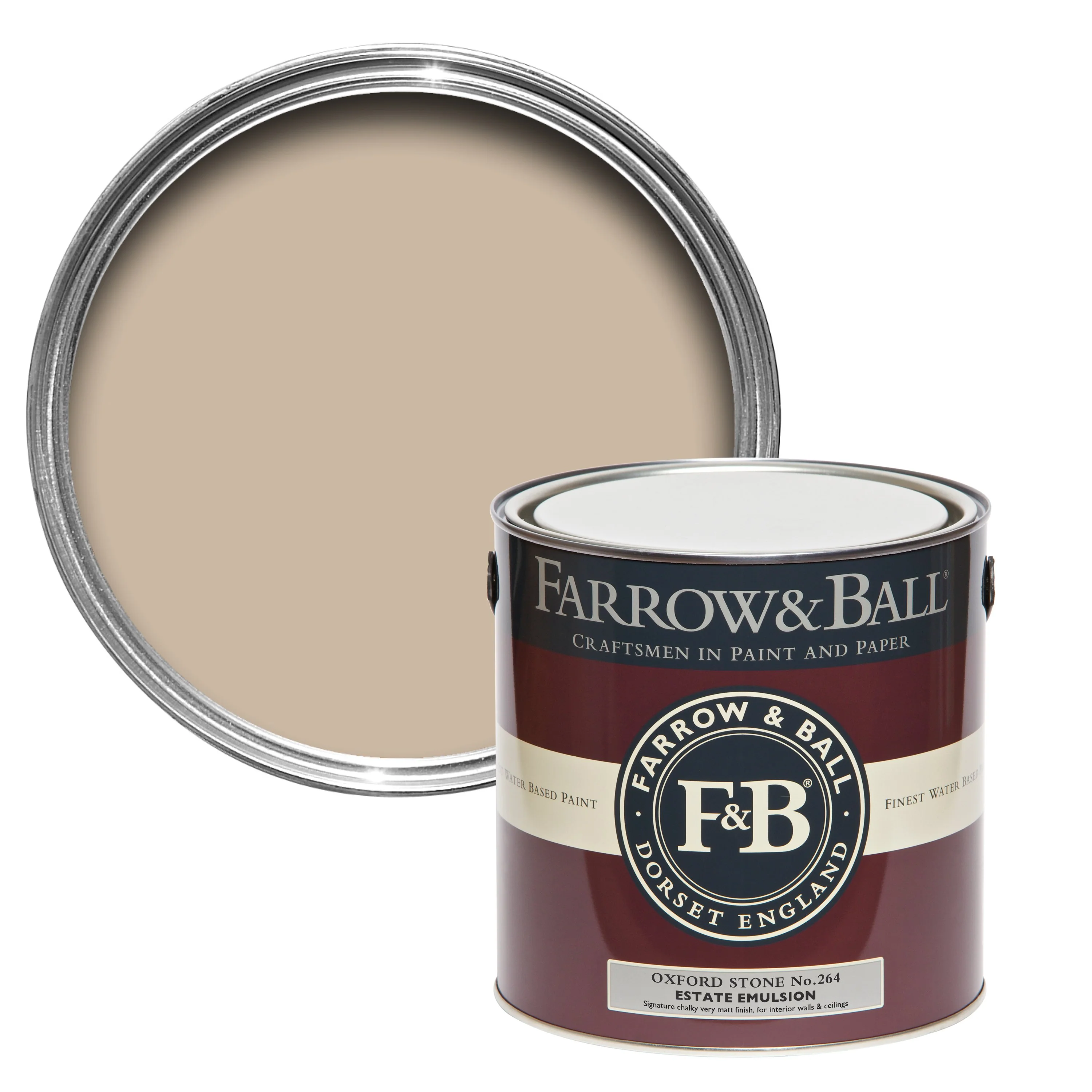 Farrow & Ball 5L Estate Emulsion Oxford Stone No.264