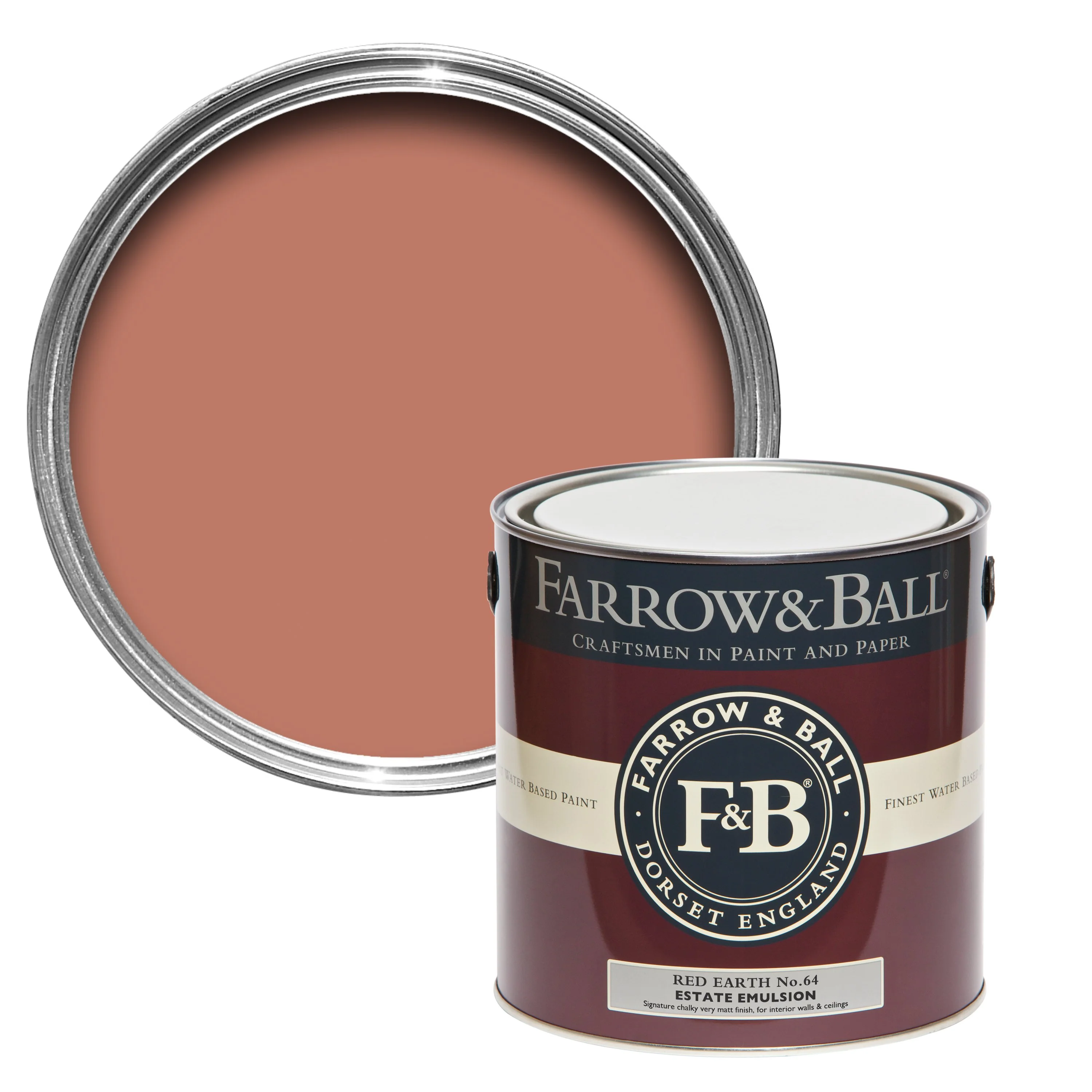 Farrow & Ball 5L Modern Eggshell Red Earth No.64