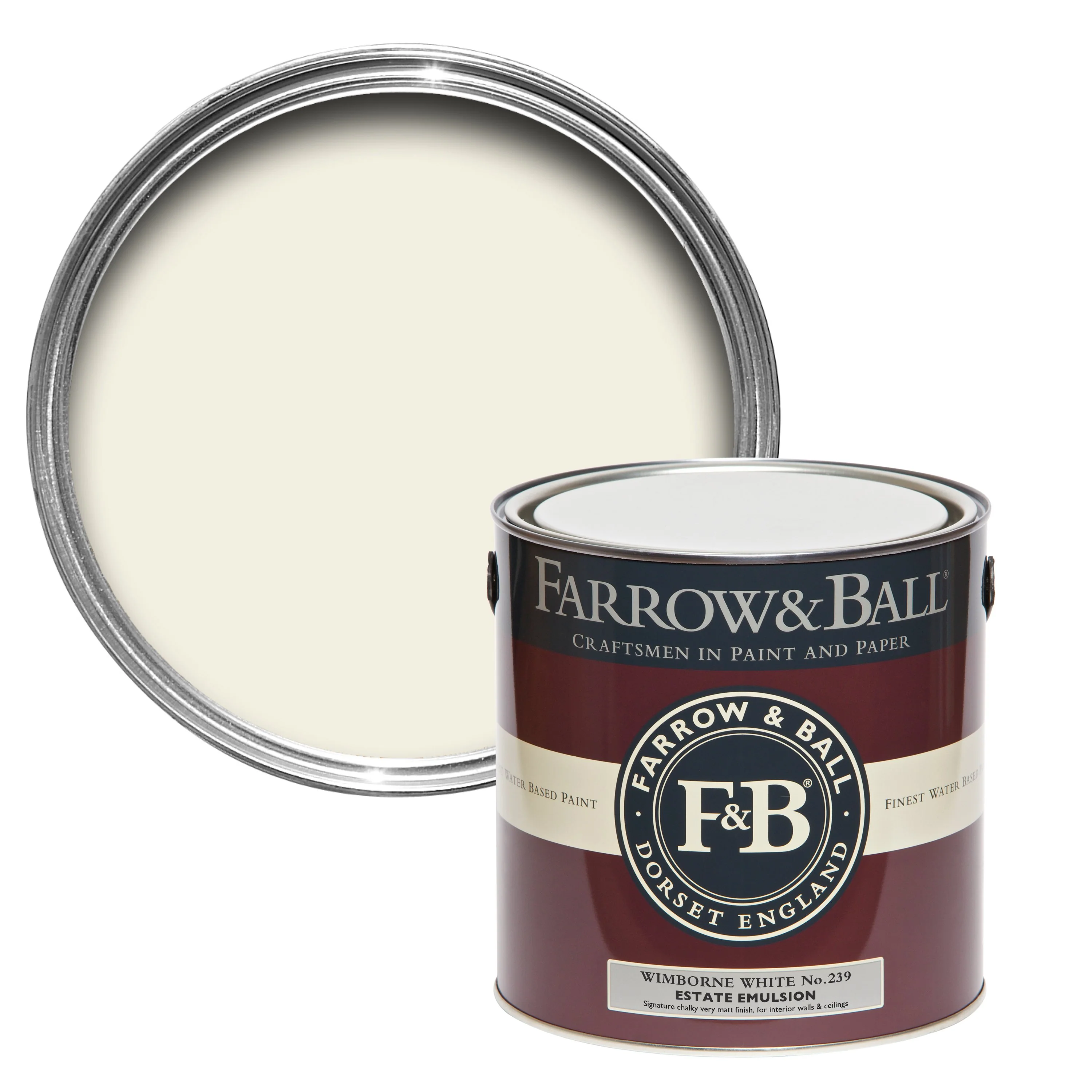 Farrow & Ball 5L Modern Eggshell Wimborne White No.239