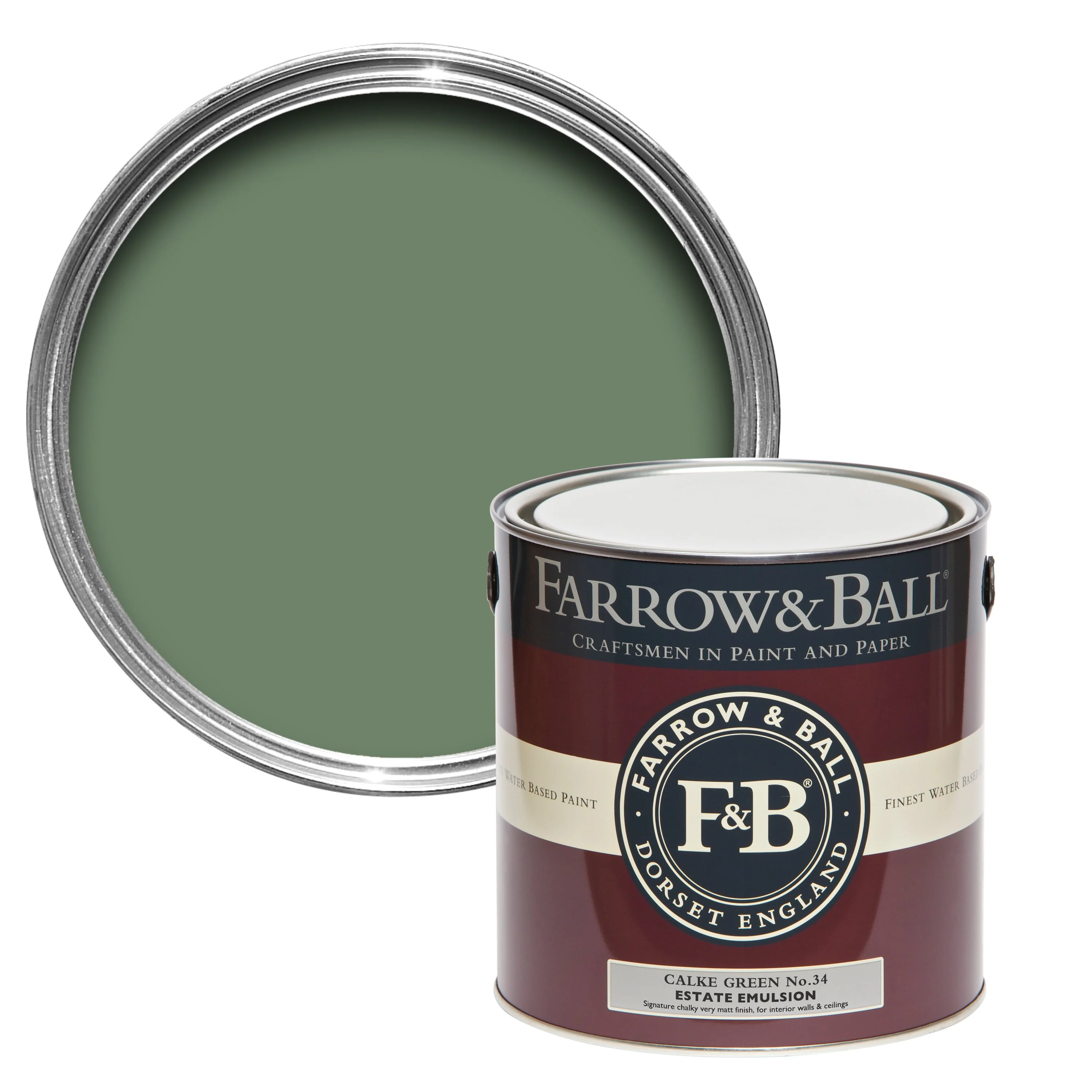 Farrow & Ball 5L Modern Emulsion Calke Green No.34