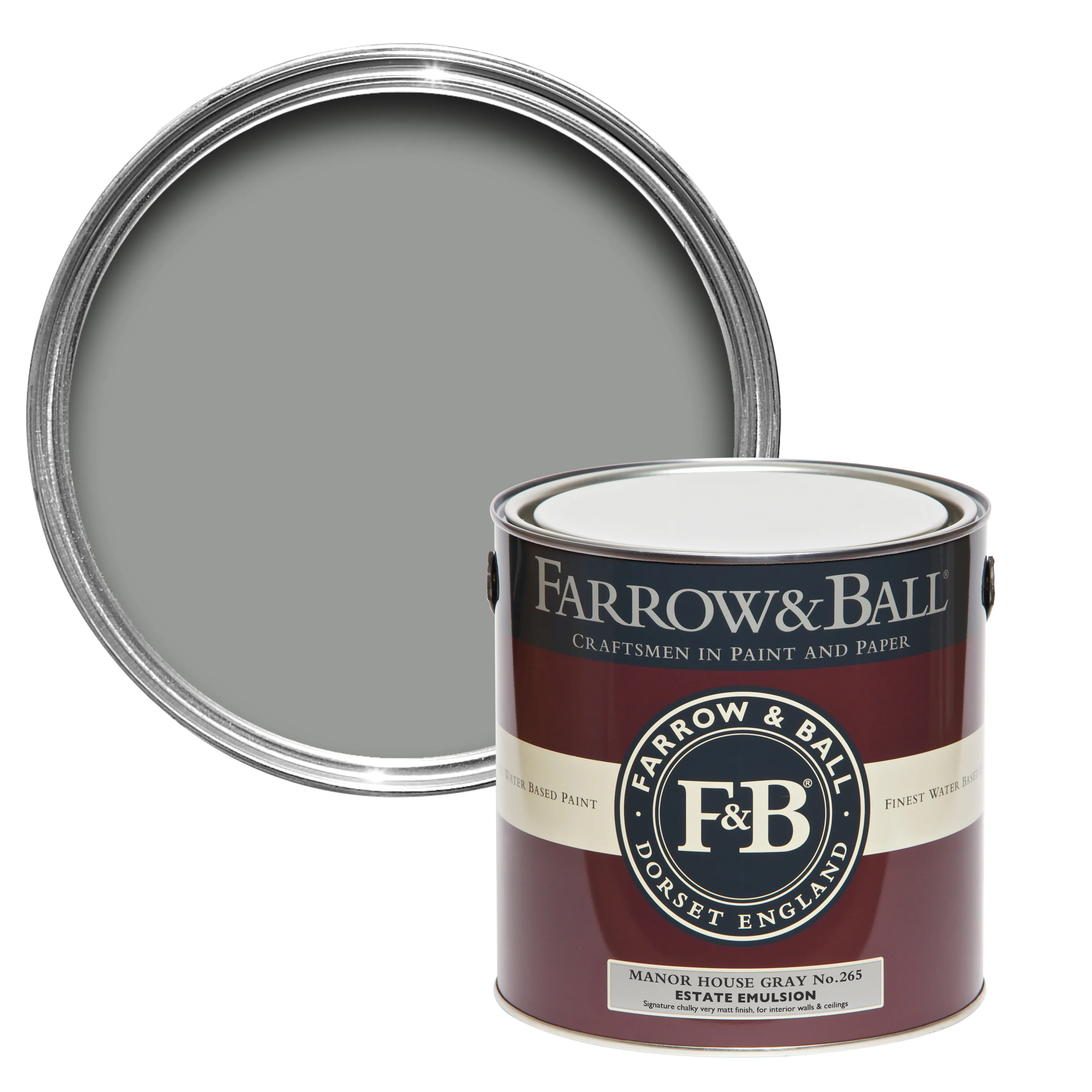 Farrow & Ball 5L Modern Emulsion Manor House Gray No.265