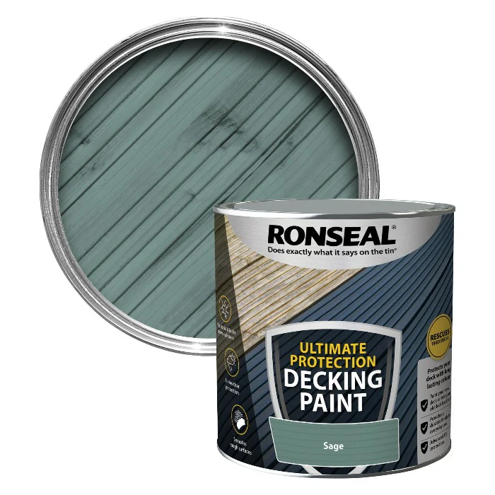 5L Ronseal Ultimate Protection Decking Paint - Sage