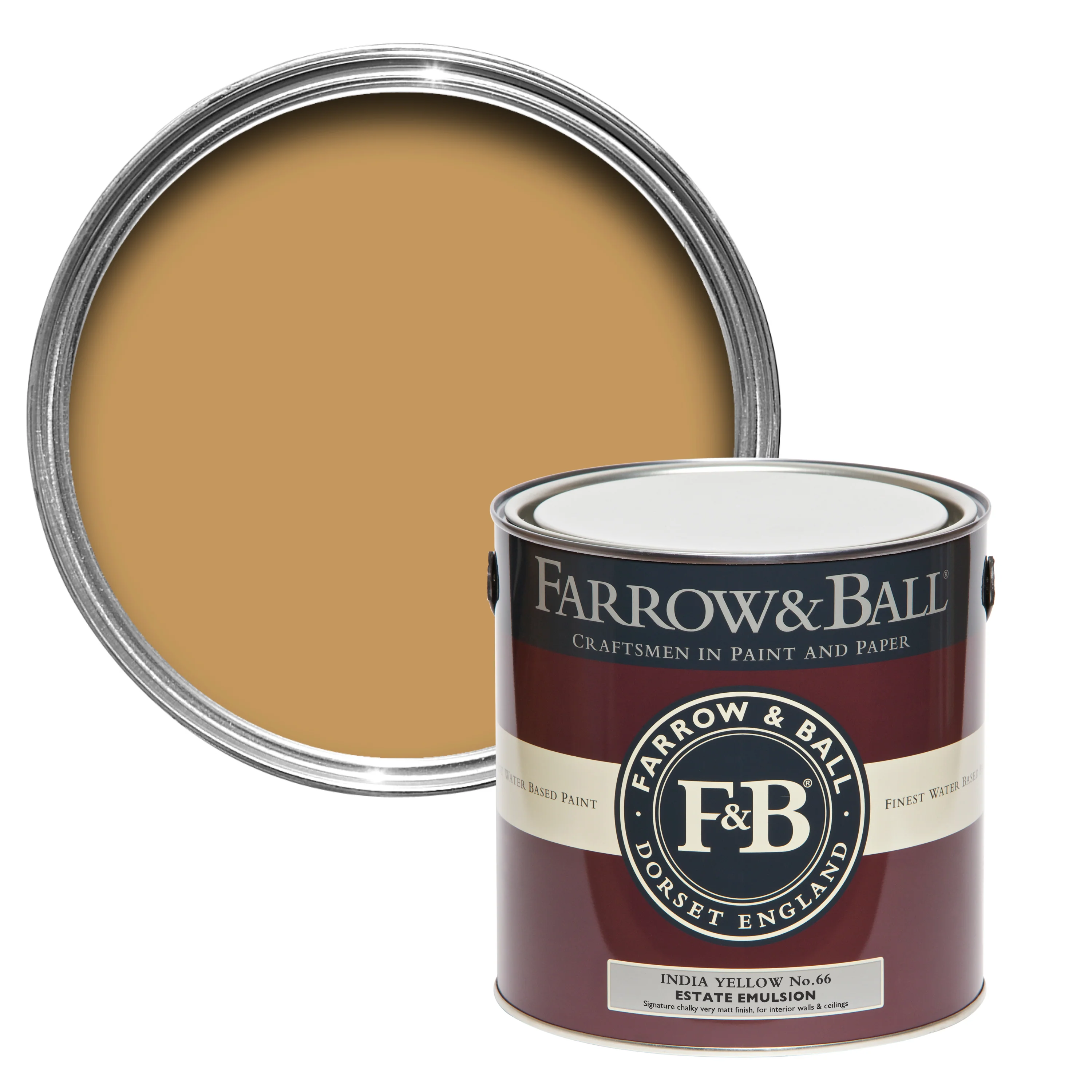 Farrow & Ball 750ml Estate Eggshell India Yellow No.66