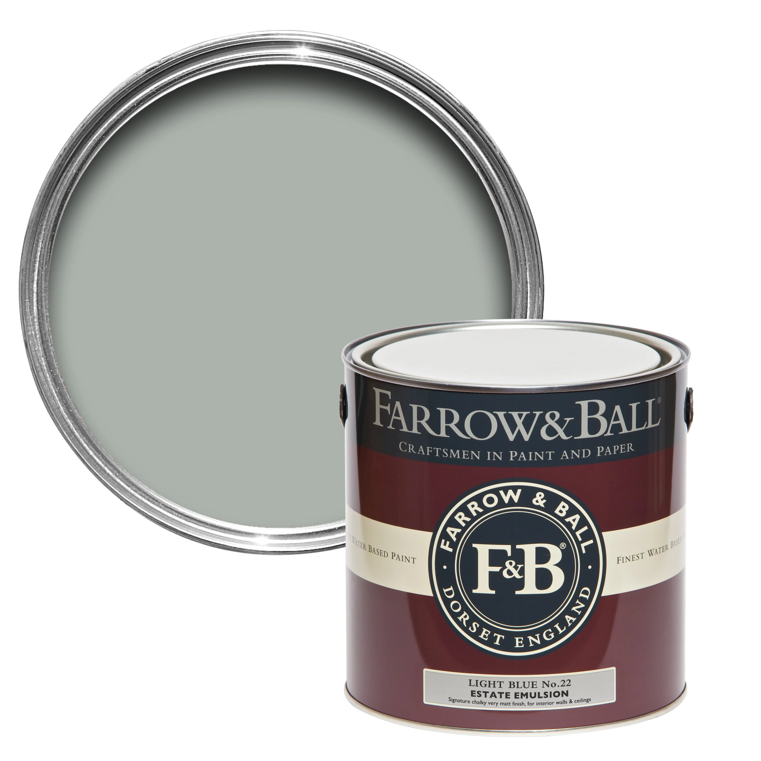 Farrow & Ball 750ml Estate Eggshell Light Blue No.22