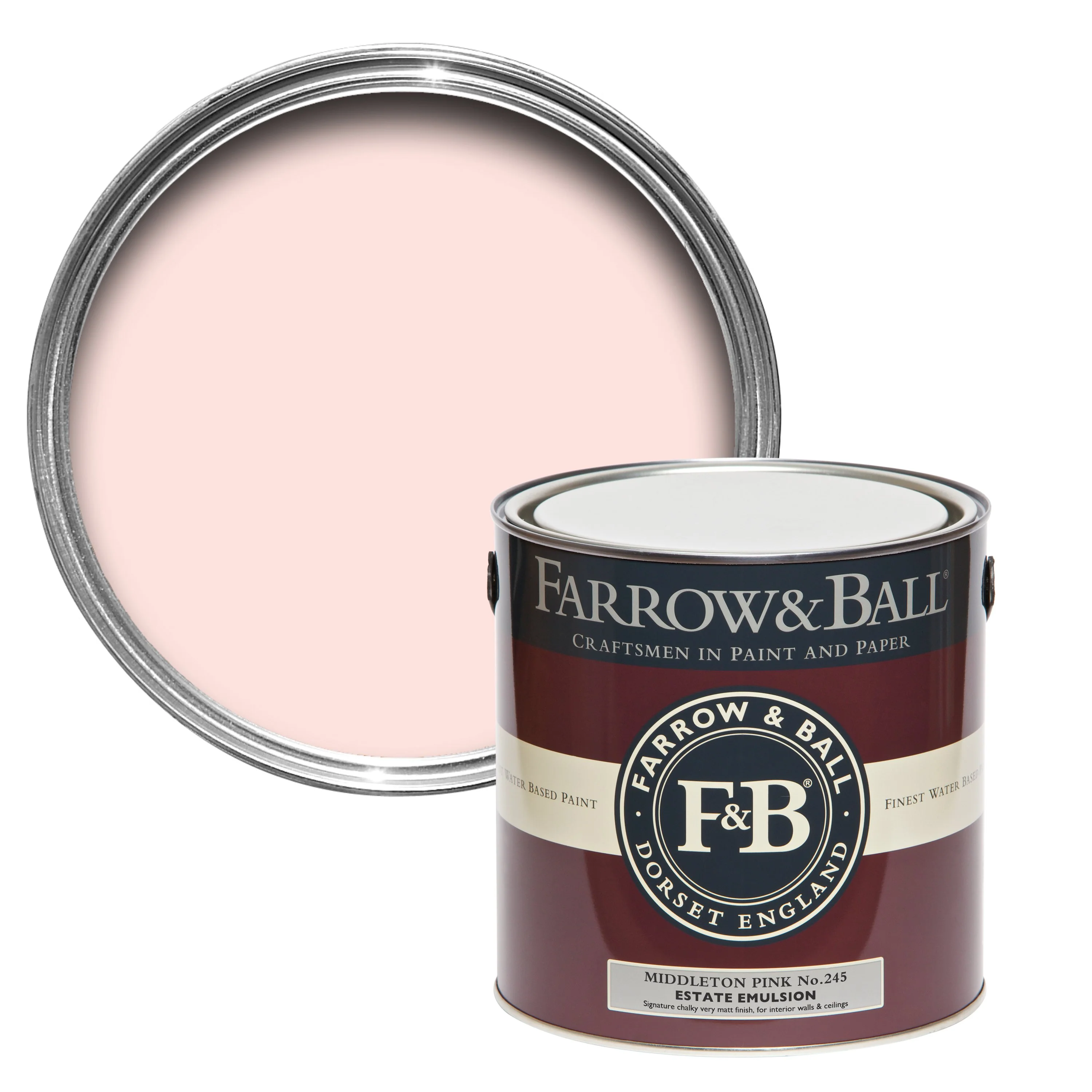 Farrow & Ball 750ml Estate Eggshell Middleton Pink No.245