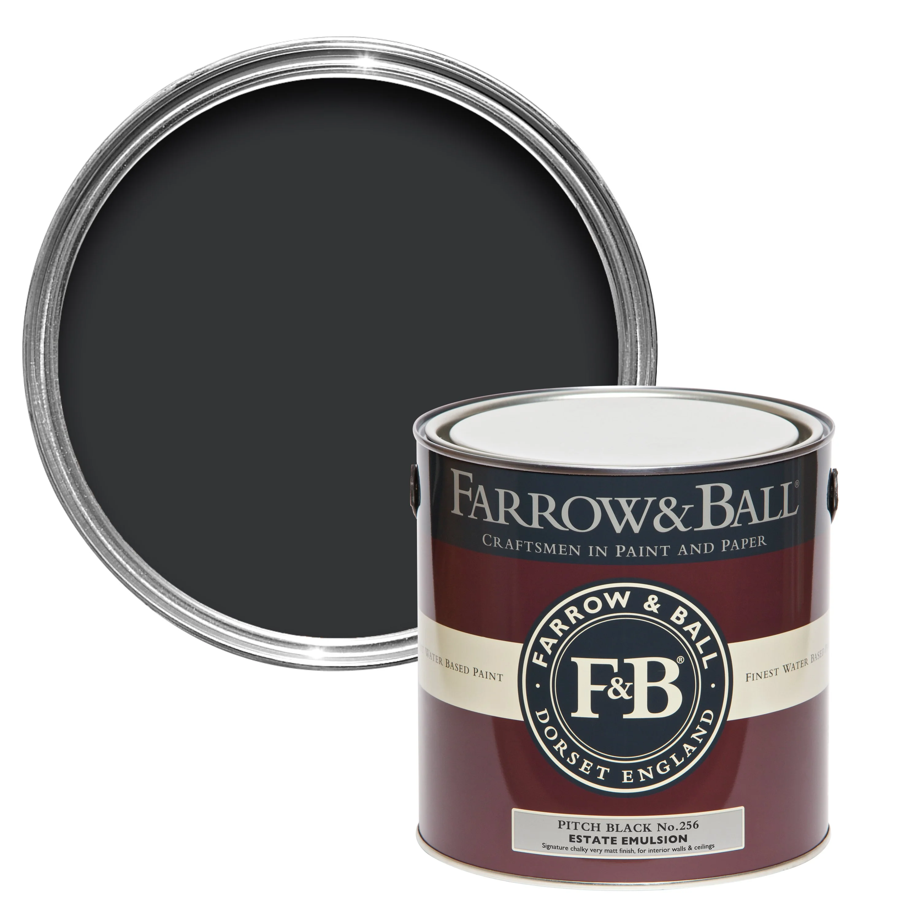 Farrow & Ball 750ml Exterior Eggshell Pitch Black No.256