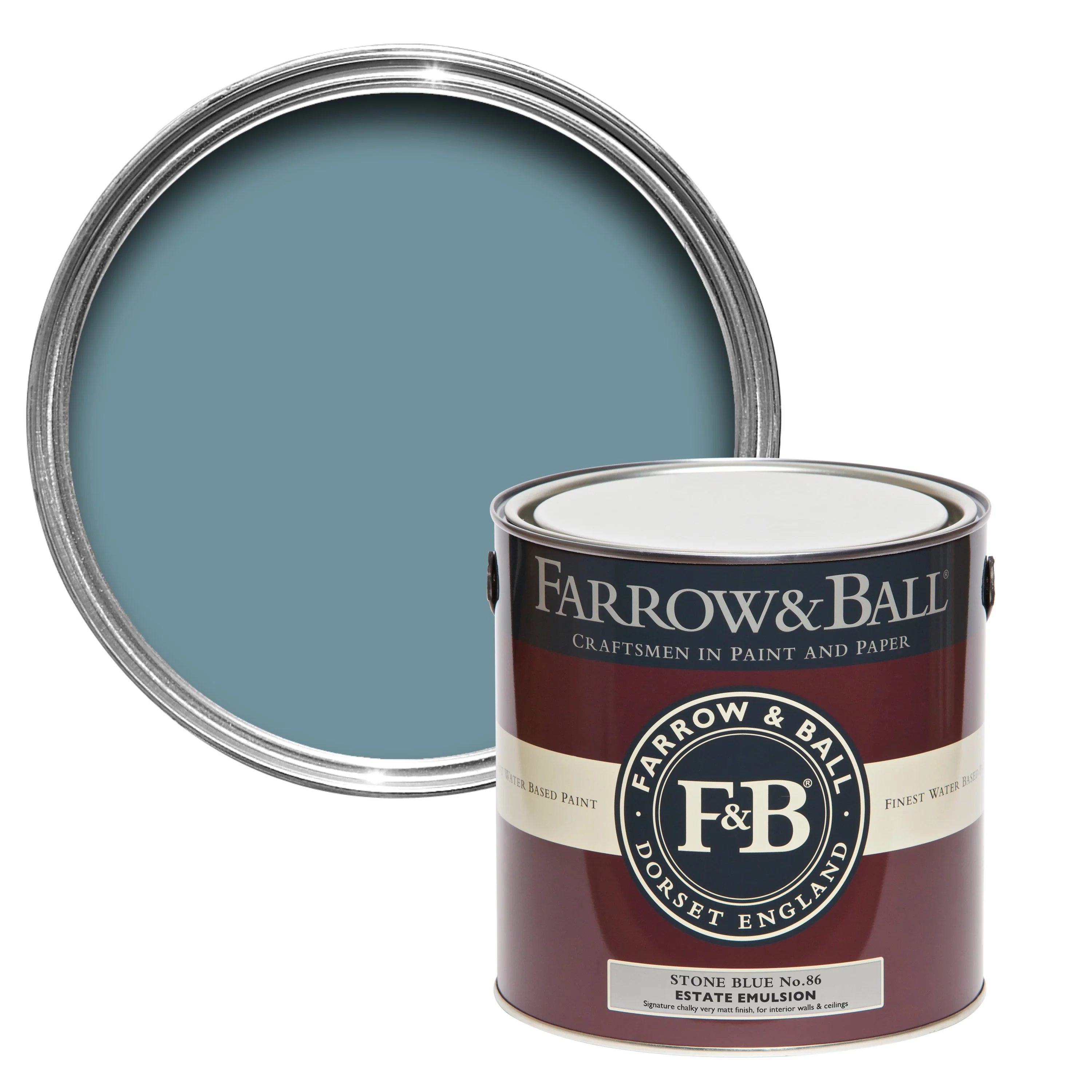 Farrow & Ball 750ml Full Gloss Stone Blue No.86