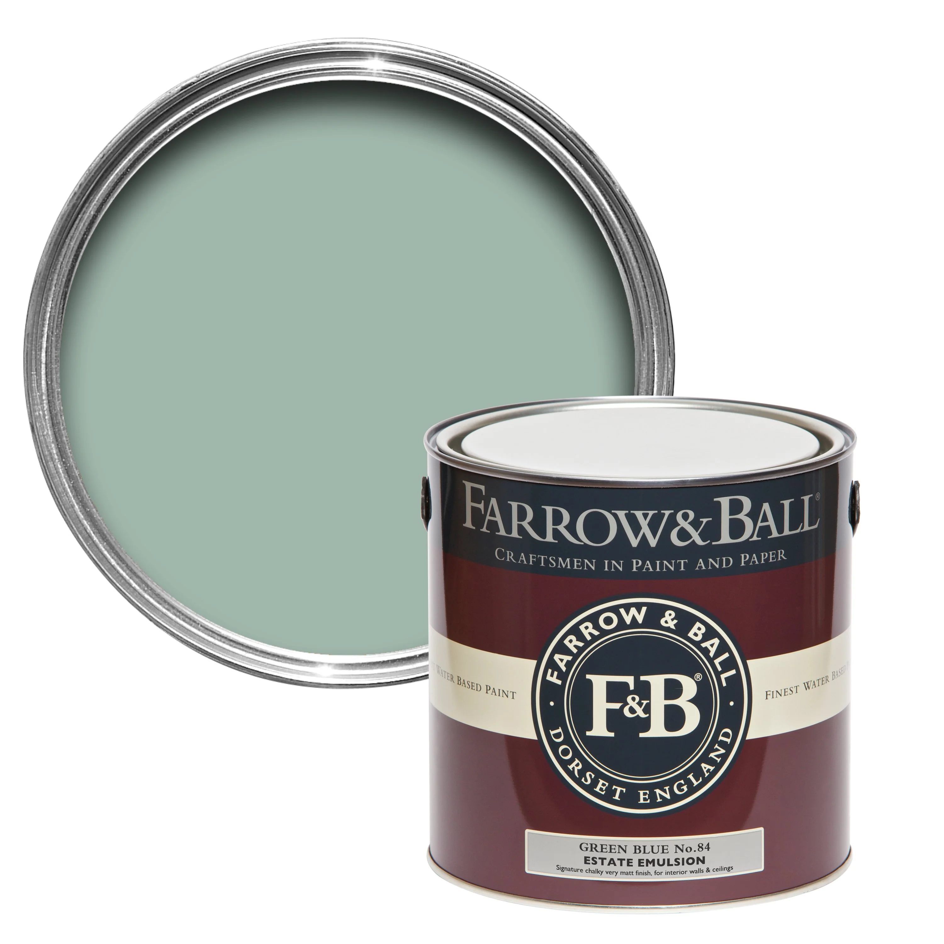 Farrow & Ball 750ml Modern Eggshell Green Blue No.84
