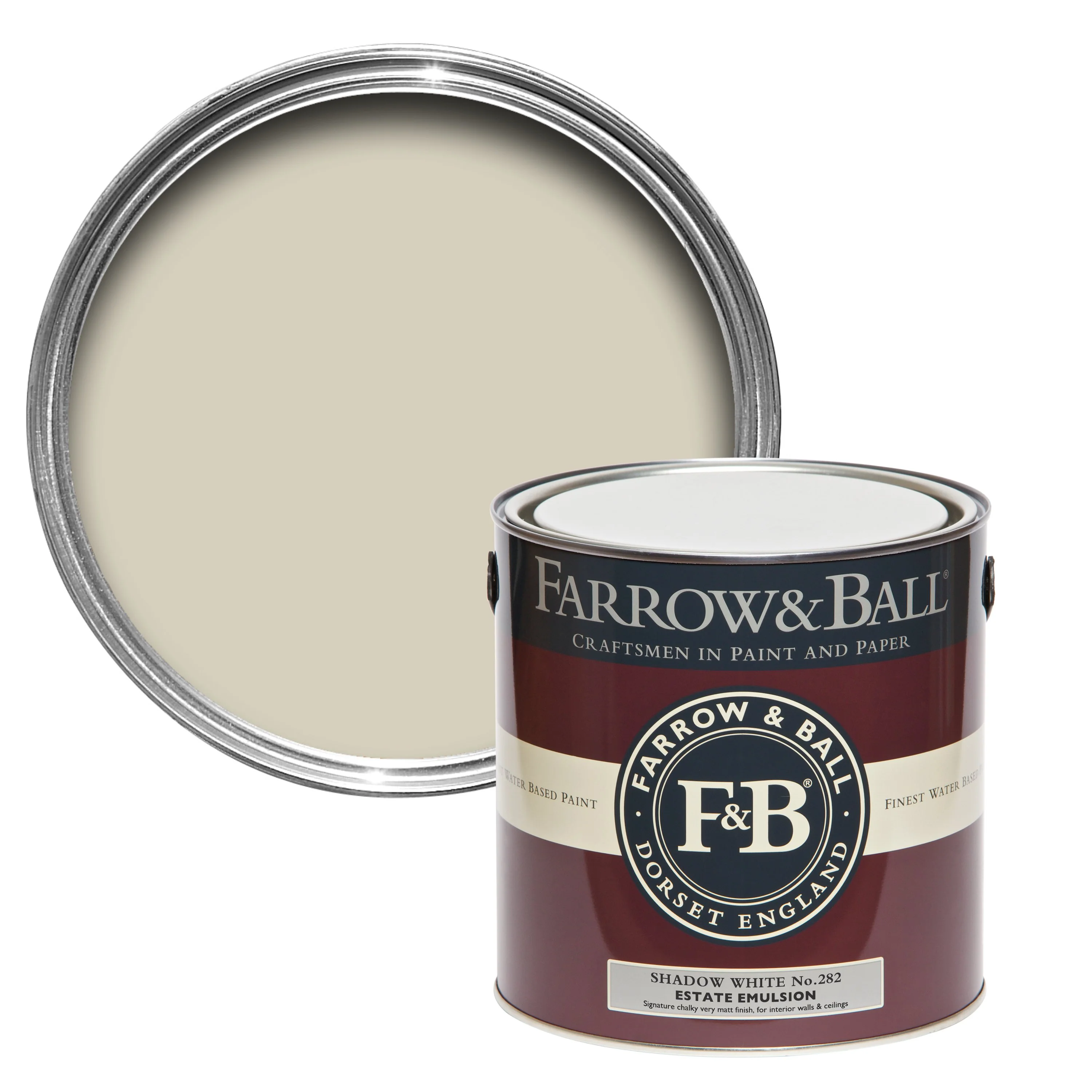 Farrow & Ball 750ml Modern Eggshell Shadow White No.282