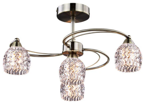 ANTIQUE BRASS CEILING LIGHT