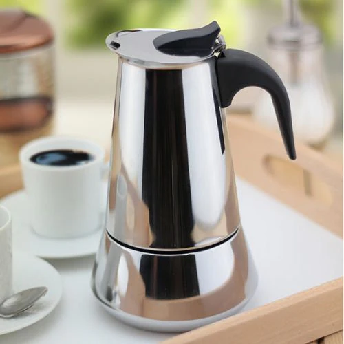 Apollo Stainless Steel Induction 6 Cup Coffee Maker - Image 2