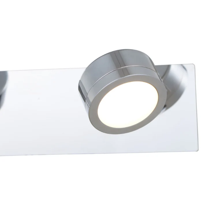 Aqua 2 Light Bathroom Wall Light Polished Chrome - Image 2