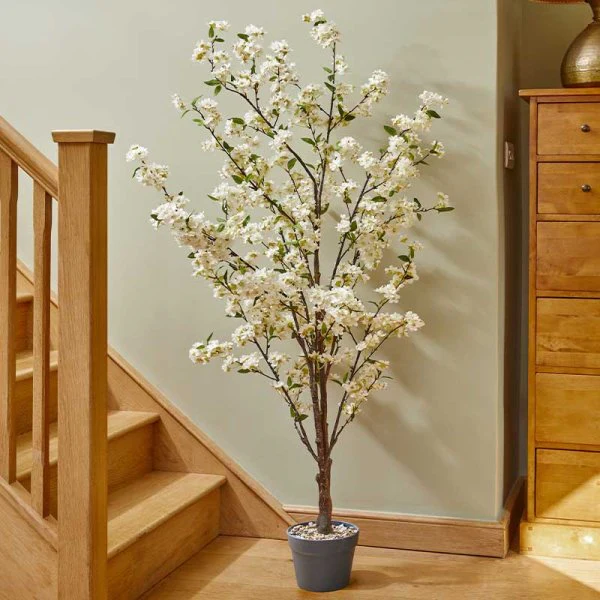 Artificial White Cherry Tree 140cm - Image 2
