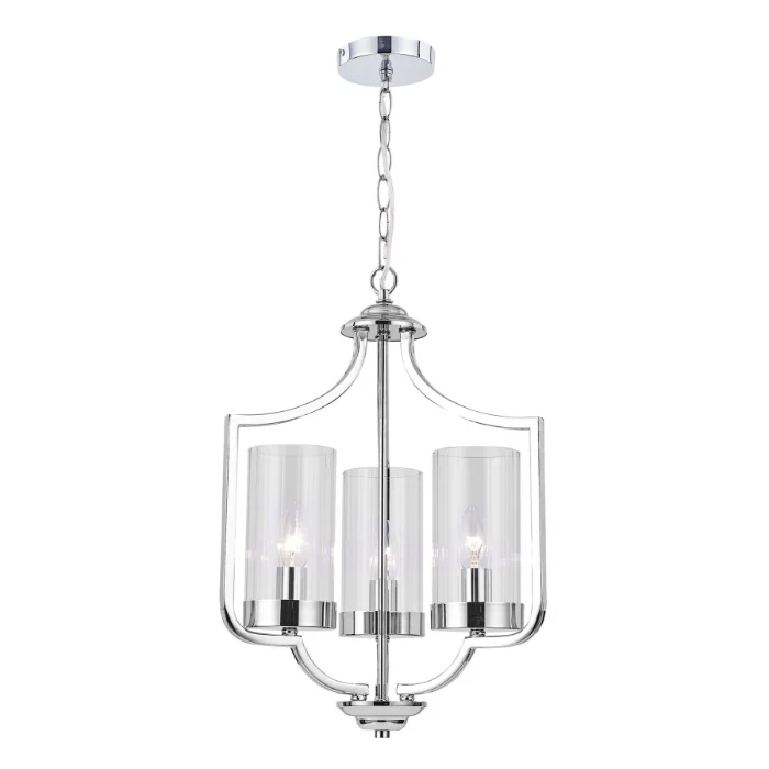 Ashley 3 Light Pendant Polished Chrome Ceiling Light