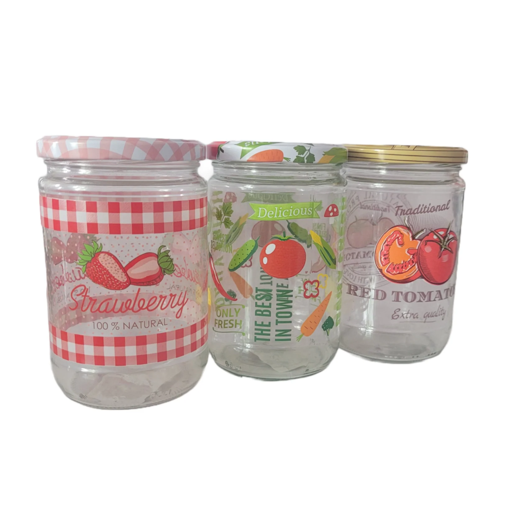 Assorted Glass Jars 1L