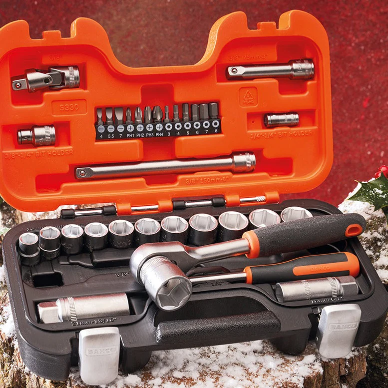 Bahco 34 Piece Socket Set 3/8in & 1/4in Drive - Image 2