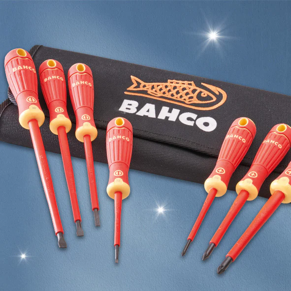 Bahco 7 Piece VDE Screwdriver Set in Wallet - Image 2