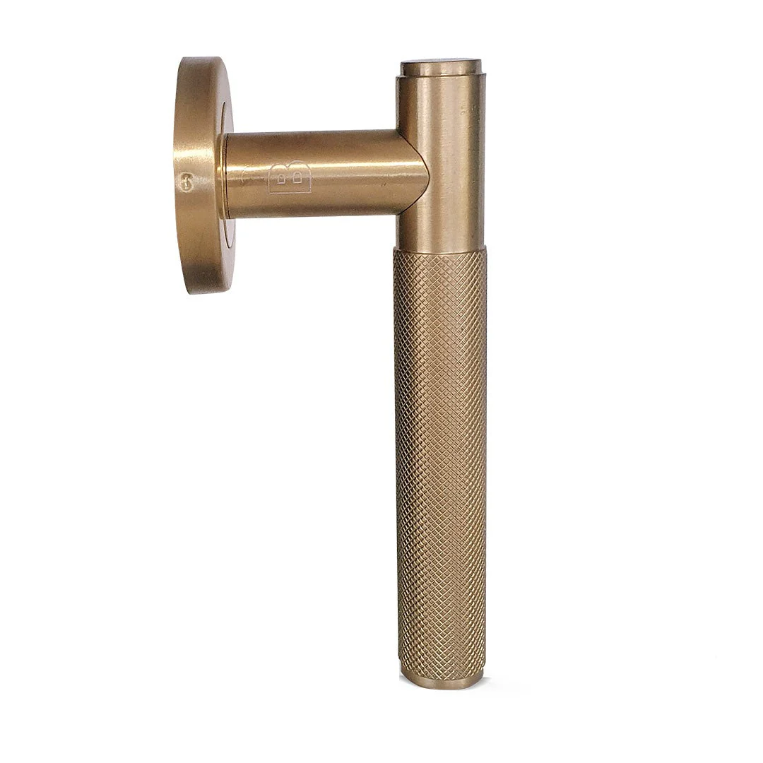 Basta Paris Privacy Door Handle Lever On Rose | Gold - Image 2