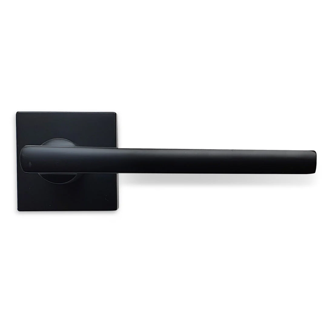 Basta Signature Berlin Door Handle Lever On Rose | Black