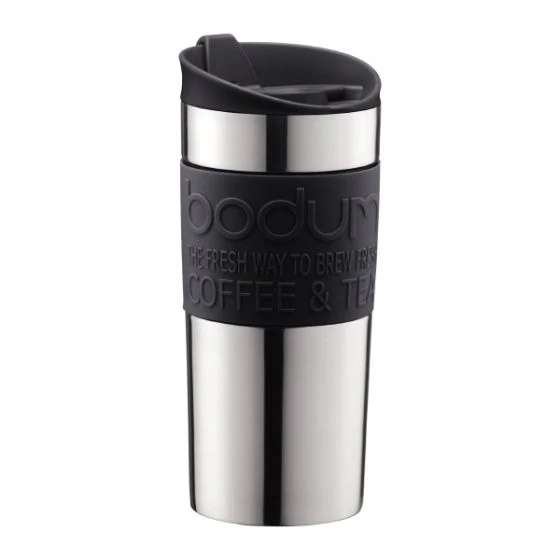 Bodum Vacuum Travel Mug With A Plastic Sleeve