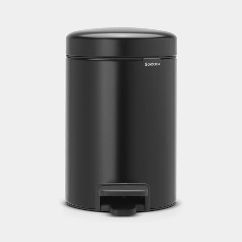 Brabantia 3L Pedal Bin | Matt Black