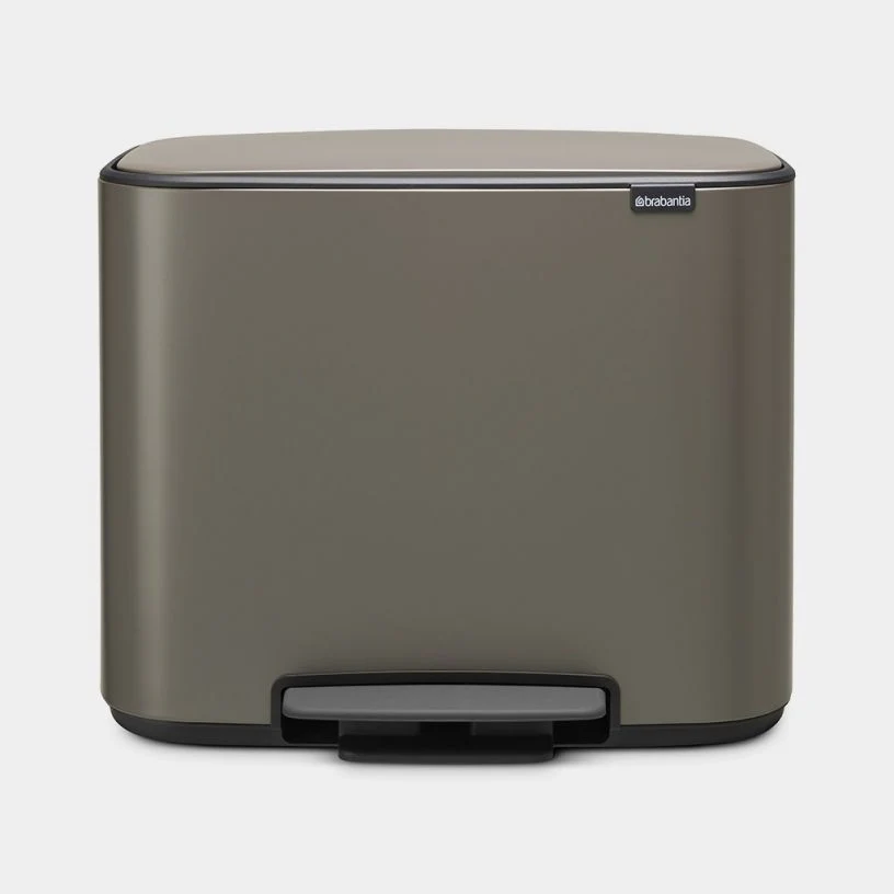 Brabantia Bo Double Pedal Bin 11+23L | Platinum