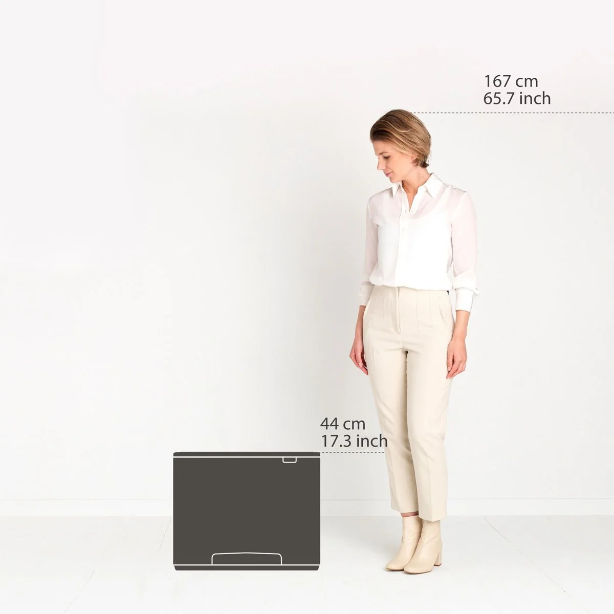 Brabantia Bo Double Pedal Bin 11+23L | Platinum - Image 5