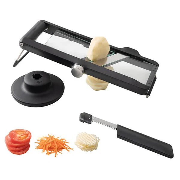 CFN 4 in 1 Glass Mandoline Anthracite - Image 2