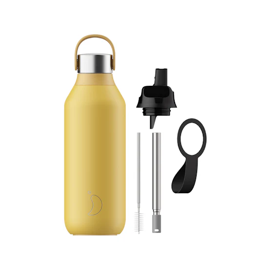 Chilly's Insulated Drinks Bottle 1L - Pollen Yellow - Image 4