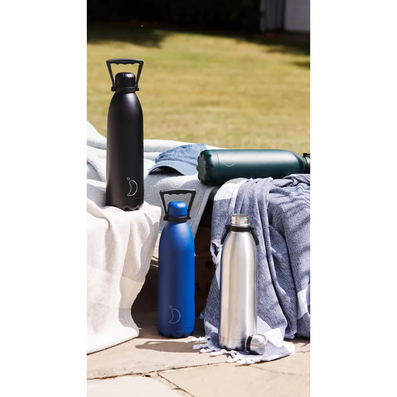 Chilly's Matte Blue Bottle Large 1800ml - Image 2
