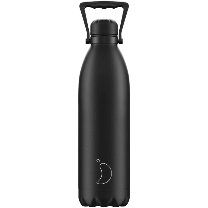 Chillys Mono All Black Water Bottle 1.8L