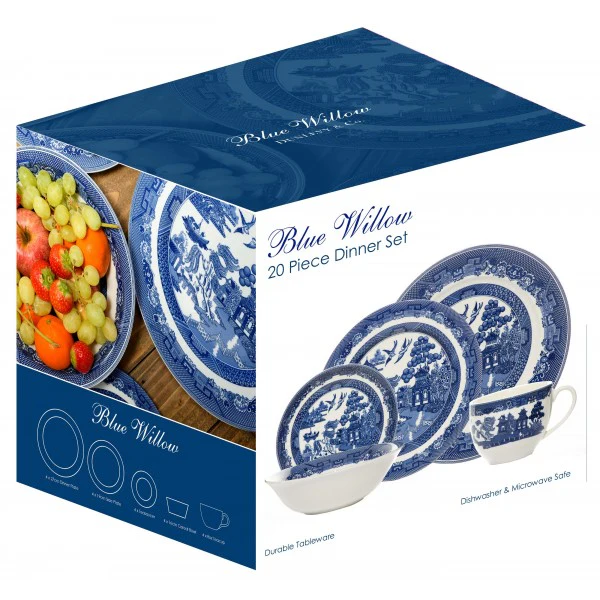 Blue Willlow 20 Piece Dinner Set - Image 2