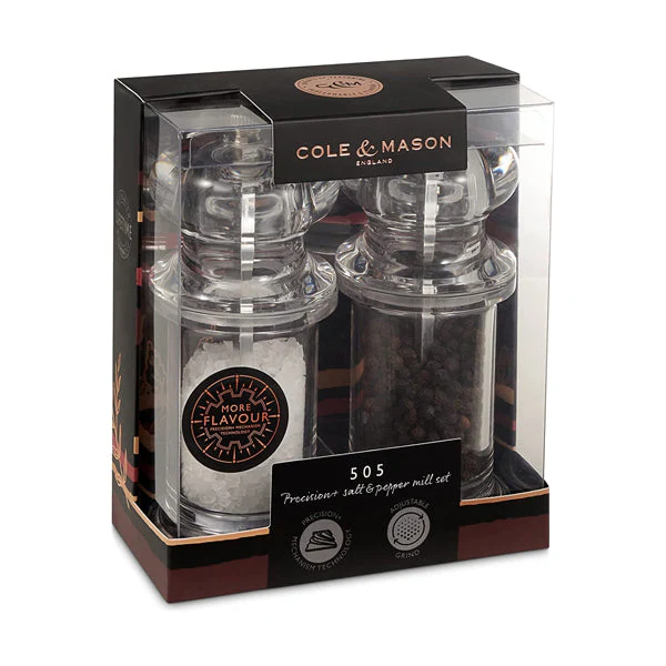Cole & Mason 505 Acrylic Salt & Pepper Mill Set - Image 4