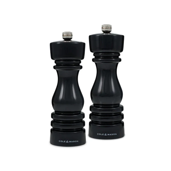 Cole & Mason London Salt Mill In Gloss Black - Image 2